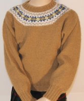 Westaway - Childrens Fair Isle yoke pullover